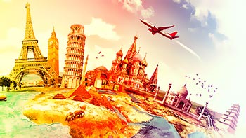 jet flying over the globe - reasons to consider travel insurance