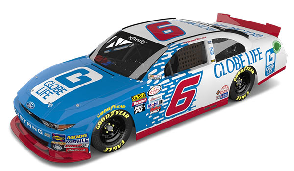 Bubba Wallace #6 Car, Globe Life, Roush Fenway Racing