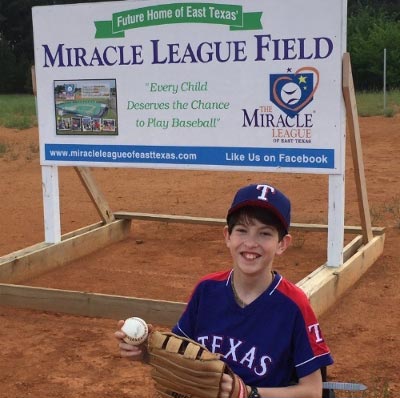 Miracle League of East TX Throws First Pitch